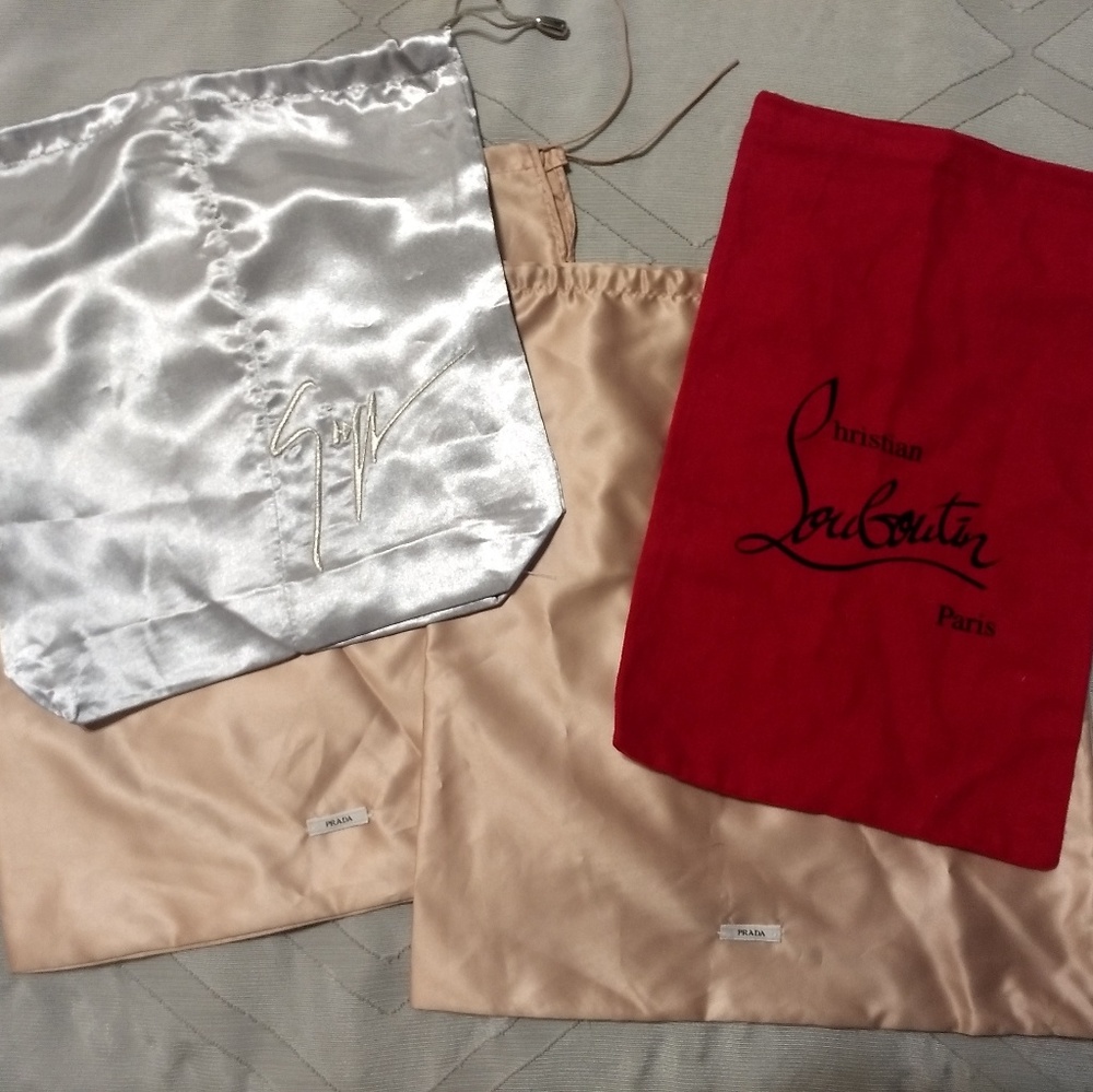 Designer shoe bag lot